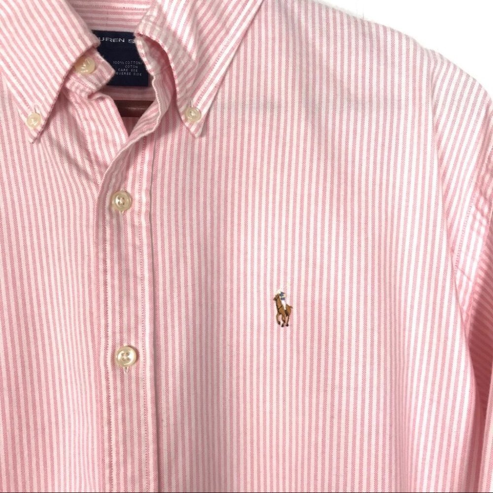 Pinstripe Polo Ralph Lauren Sport Button Down - Picture 4 of 4